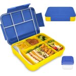 Bote  lunch pour enfants avec compartiments, bote  lunch pour enfants de 1300 ml, bote  bento tanche, ...