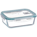 Bo�te � lunch herm�tique rectangulaire en borosilicate de 630 ml