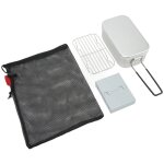 Bo�te � lunch pliable et portable en alliage d'aluminium de 800 ml avec r�chaud � alcool et sac de rangement ...