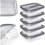 Botes  lunch pour rcipients alimentaires bote  lunch 5 x 0, 5 l avec ensemble de couvercles