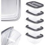 Botes  lunch pour rcipients alimentaires 5x0, 25 l avec ensemble de couvercles