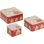 Bo�tes en m�tal pour biscuits, 3 pi�ces