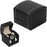 Bote  montres, tui pour montres clibataire en cuir pu avec coussin amovible, coffret de rangement ...
