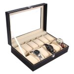 Bote  montres, bote de rangement pour 12 montres, bote  montres, botier de montre en simili cuir ...