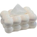 Bo�te de mouchoirs blanche bo�te de mouchoirs � bulles cr�ative 20 x 13 x 9 cm porte - carr� porte - ...