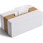 Boite a mouchoir en cuir, boite mouchoirs rectangulaire bo�te � mouchoirs, mouchoirs boite l x p x h ...