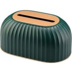 Bo�te � mouchoirs en plastique avec couvercle, bo�te � mouchoirs ray�e, distributeur de mouchoirs, porte ...