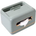Bo�tes � mouchoirs en plastique avec support de t�l�commande, bo�te de rangement multifonctionnelle pour ...