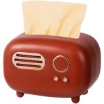 Bo�te � mouchoirs rectangulaire r�tro en forme de radio, pratique et �l�gante pour le bureau, la cuisine ...