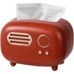 Bote  mouchoirs rectangulaire rtro avec motif radio, pratique et lgante, adapte au bureau,  la ...