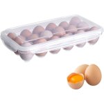 Bo�te � oeufs, 18 grilles bo�te de rangement des oeufs frigo en avec couvercle, plateau � ?ufs, support ...