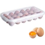 Bote  oeufs, 18 grilles bote de rangement des oeufs frigo en avec couvercle, plateau  ?ufs, support ...