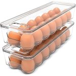 Boite a oeuf r�frig�rateur - boite a oeuf avec 14 espaces, un couvercle et une poign�e, boite a oeufs ...