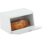 Relaxdays - boîte à pain en acier inoxydable, viennoiseries, hxlxp: 20, 5x34, 5x23, 5 cm, pour la conservation ... Relaxdays - boîte à pain en acier inoxydable, viennoiseries, hxlxp: 20, 5x34, 5x23, 5 cm, pour la conservation ...