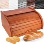 Creative home - boîte à pain en bois de hêtre aulne 38 x 28, 5 x 17, 5 cm Creative home - boîte à pain en bois de hêtre aulne 38 x 28, 5 x 17, 5 cm