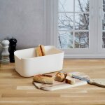 Boite a pain couvercle planche acacia