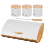 Bo�te � pain avec un ensemble de r�cipients et un couteau 2702