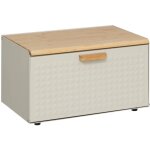 Bote  pain sensia en mtal et bambou noir 35, 5cm - 5five