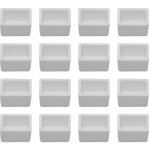 Bote de peinture aquarelle blanche demi - godets pour accessoires de peinture grille vide 100 pices ...