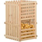 Bo�te � pommes de terre 50x50x50 cm bois de pin solide cfw743637