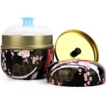 Basetbl - botes de poudre pour bb aprs le bain, tui  poudre avec houppette pour poudre corporelle ...