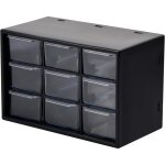 Boîte de rangement à 9 tiroirs en plastique organisateur avec 9 transparents compartiments pour jouets, ... Boîte de rangement à 9 tiroirs en plastique organisateur avec 9 transparents compartiments pour jouets, ...