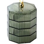 Lifcausal - bote de rangement pour bijoux verte lgante, organisateur polyvalent 1 pice