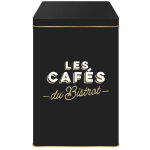Boite de rangement � caf� en m�tal au bistrot caf�