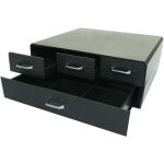 Bo�te de rangement pour capsules caf� et sachets de th� 4 tiroirs 15 compartiments support machine � ...