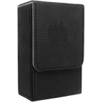Bo�te de rangement pour cartes de tarot, grand format, en cuir pu noir, motif soleil et lune, compatible ...