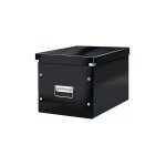 Bote de rangement carton leitz click & store wow cube format l noire