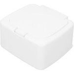 Bo�te rangement pour coton, bo�te de rangement carr�e, poussi�re pour coton et bouff�es d'�ponge conteneur ...