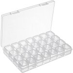 Boite rangement diamond painting?boite rangement vis?petite boite?boite a bijoux transparente?28 compartiments ...