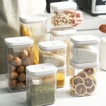 Bote de rangement hermtique en plastique transparent scelle et tanche pour crales pour la maison ...
