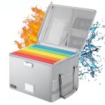 Bote de rangement ignifuge avec serrure, bote de rangement portable pliable pour documents, avec fermeture ...