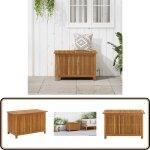 Vidaxl - bo�te de rangement de jardin 90x50x58 cm bois d'acacia massif - bo�te de rangement jardin - ...