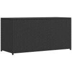 Bote de rangement de jardin - coffre de rangement - stockage rangement noir 120x50x60 cm rsine tresse ...