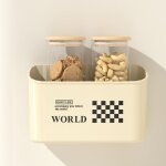 Bo�te de rangement magn�tique murale c�t� r�frig�rateur, panier de rangement pour organisateur de cuisine, ...