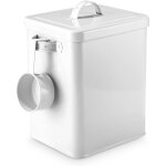 Boîte de rangement en métal 6. 5 l avec couvercle et cuillère doseuse, pour croquettes chat chien, lessive ... Boîte de rangement en métal 6. 5 l avec couvercle et cuillère doseuse, pour croquettes chat chien, lessive ...