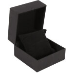 Bo�te de rangement pour montres, bracelets, bijoux, en cuir pu noir