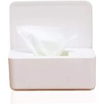 Bo�te de rangement de mouchoirs, grande capacit�, bo�te distributrice de lingettes humides avec couvercle ...