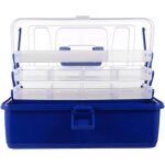 Bo�te de rangement multifonction � trois couches - bo�te � outils pliable pour loisirs cr�atifs, fournitures ...