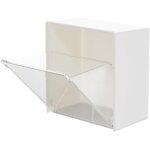 Bote de rangement murale, rangement en fil de salle de bain, porte - coton - tige en plastique, distributeur ...