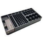 Bo�te de rangement pour piles - capacit� 98 piles aa, aaa, 9v, c, d et piles bouton - organisateur de ...