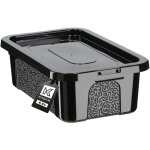 Kadax - bote de rangement rectangulaire avec couvercle, bote de rangement empilable, en plastique, ...