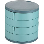 Bo�te de rangement rotative � 4 �tages pour bijoux, cosm�tiques, boucles d'oreilles, collier, bracelet ...