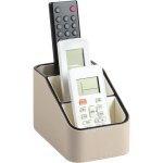 Bo�te de rangement pour t�l�commandes en cuir pu, petit organiseur de bureau pour fournitures, table ...