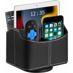 Bo�te de rangement - t�l�commande rotatif � 360� en cuir - rangement avec 5 compartiments pour t�l�commande ...