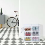 Boites de rangement transparentes pour chaussures lot de 6