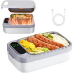 Bo�te � repas chauffante �lectrique 1l avec batterie 14000mah - bo�te repas isotherme usb avec chauffage ...